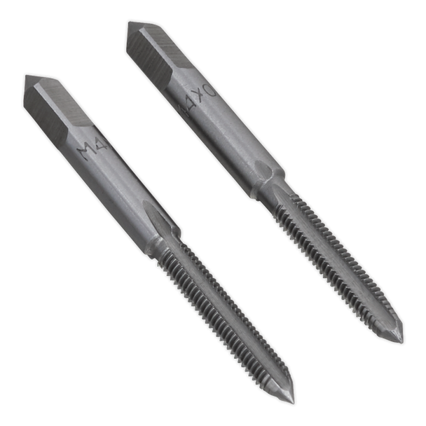Sealey TSM4 ⏐ Taper & Plug Tap Set M4 x 0.7mm 2pc