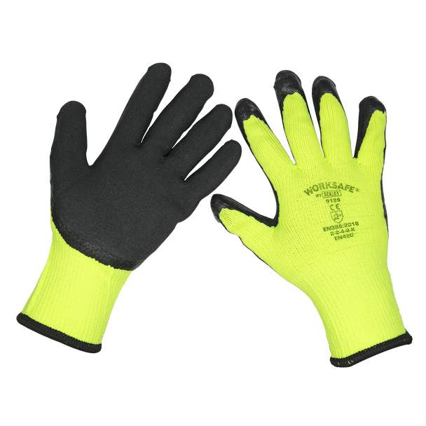 Sealey TSP126/6 ⏐ Worksafe Thermal Super Grip Gloves, Large - Pack of 6 Pairs