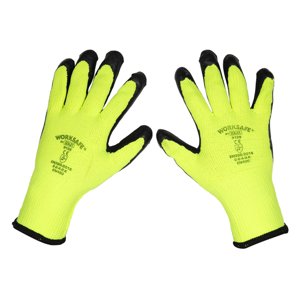 Sealey TSP126/6 ⏐ Worksafe Thermal Super Grip Gloves, Large - Pack of 6 Pairs