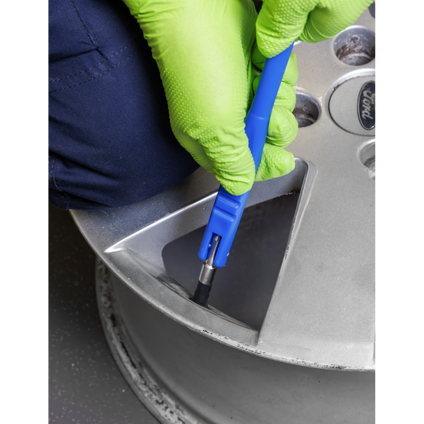 Sealey TV414 ⏐ Snap-in Tubeless Tyre Valve, Type TR414 - Pack of 100