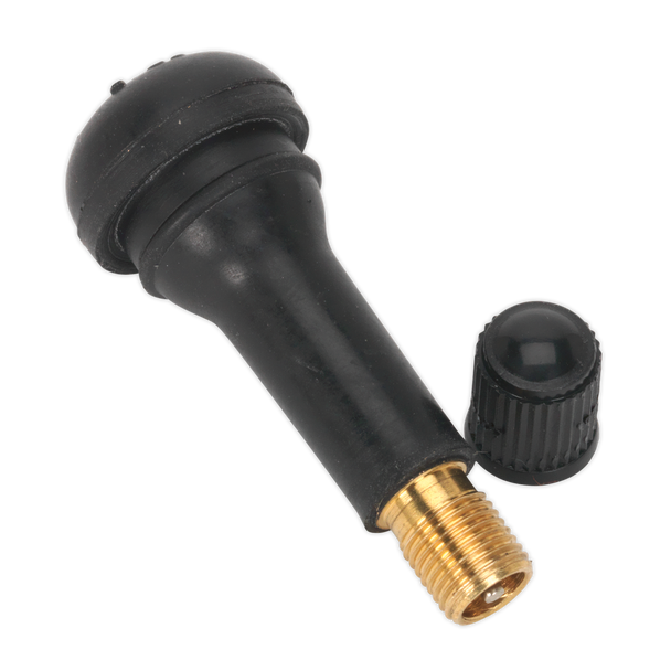 Sealey TV414 ⏐ Snap-in Tubeless Tyre Valve, Type TR414 - Pack of 100