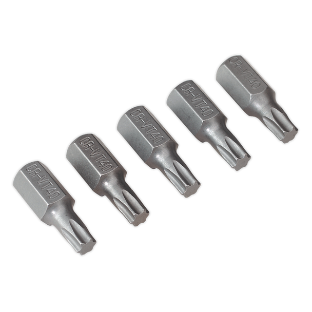 Sealey TX40S5 ⏐ Premier Short TRX-Star* Bit T40 - Pack of 5
