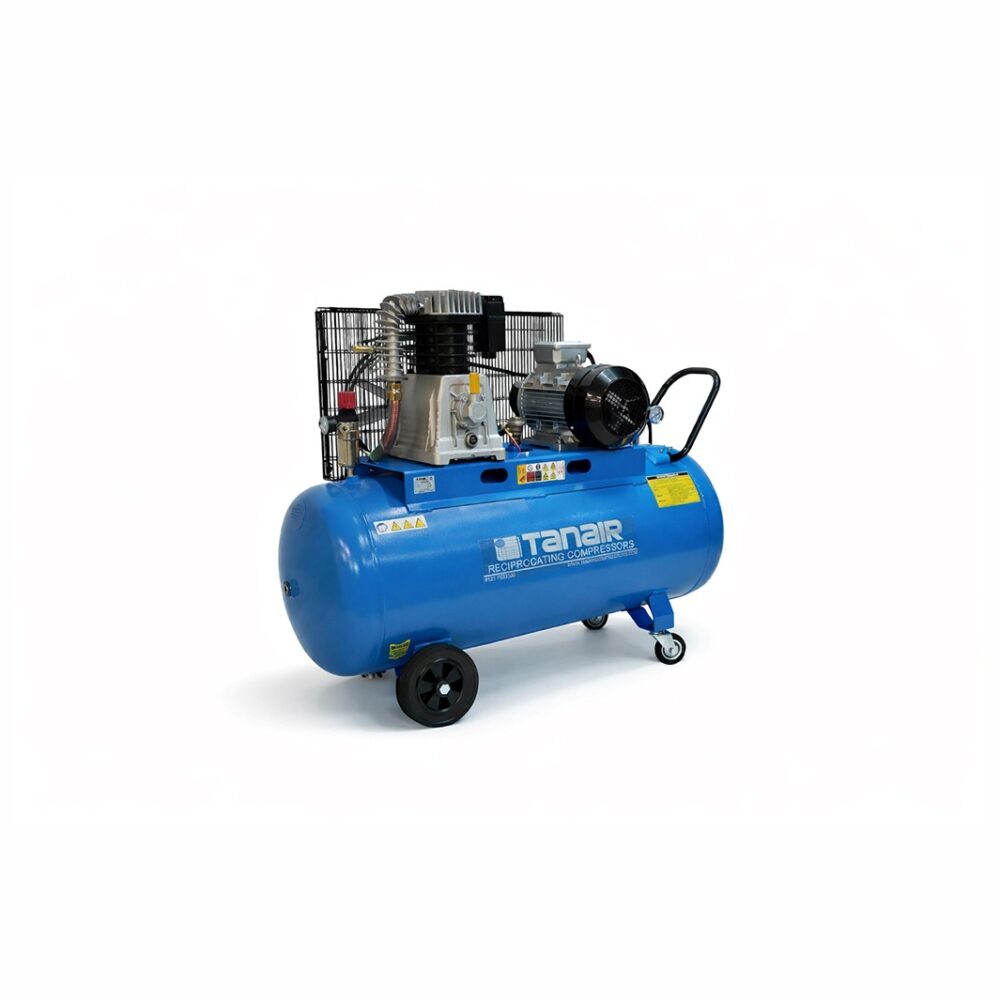 Tanair TAN-PCB 4/415/200L (415 Volts) ⏐ 21.3 CFM 10 Bar Heavy Duty Belt Driven Piston Compressor with 200 Litre Air Receiver