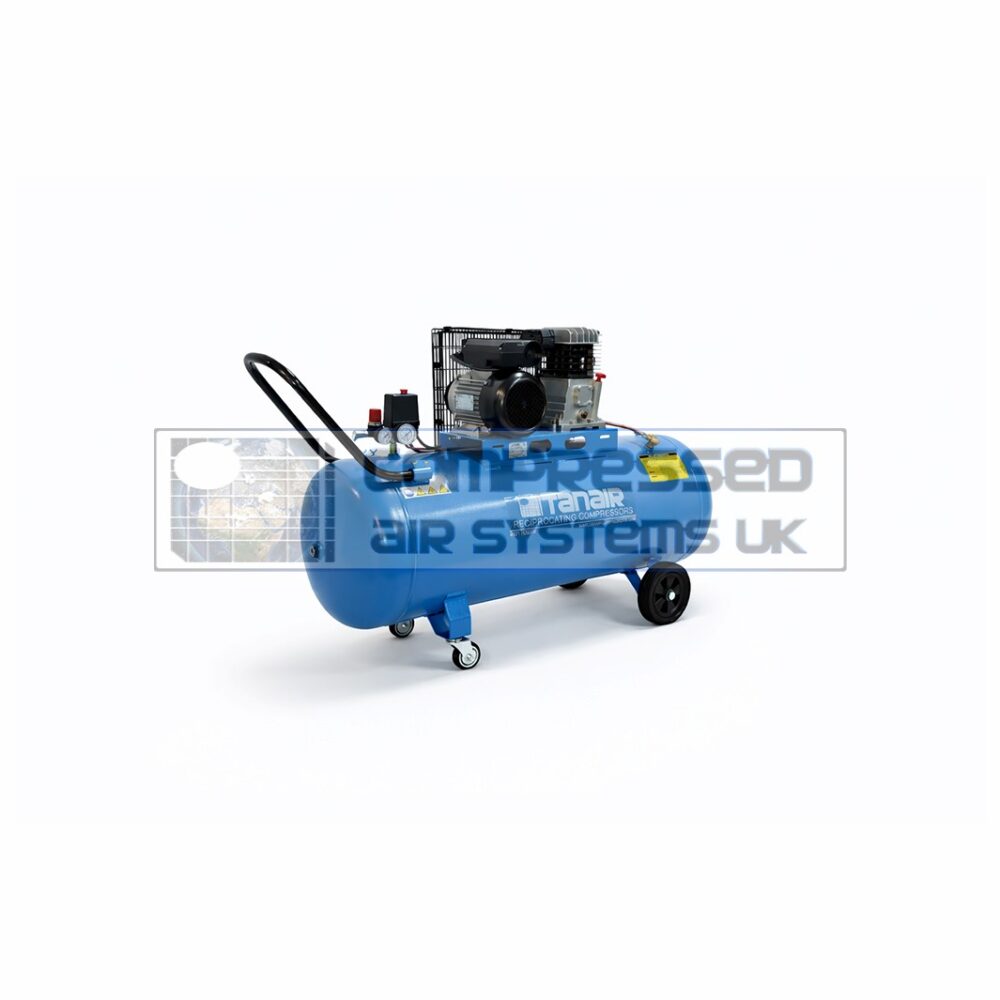 Tanair TAN-PCB 2.2/230/150L (230 Volts) ⏐ 9.2 CFM 10 Bar Piston Compressor with 150 Litre Receiver