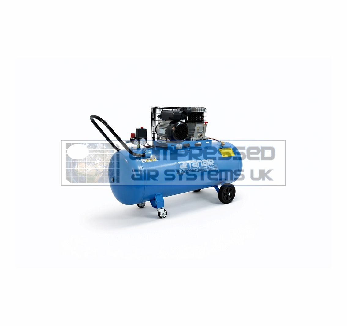 Tanair TAN-PCB 2.2/230/150L (230 Volts) ⏐ 9.2 CFM 10 Bar Piston Compressor with 150 Litre Receiver