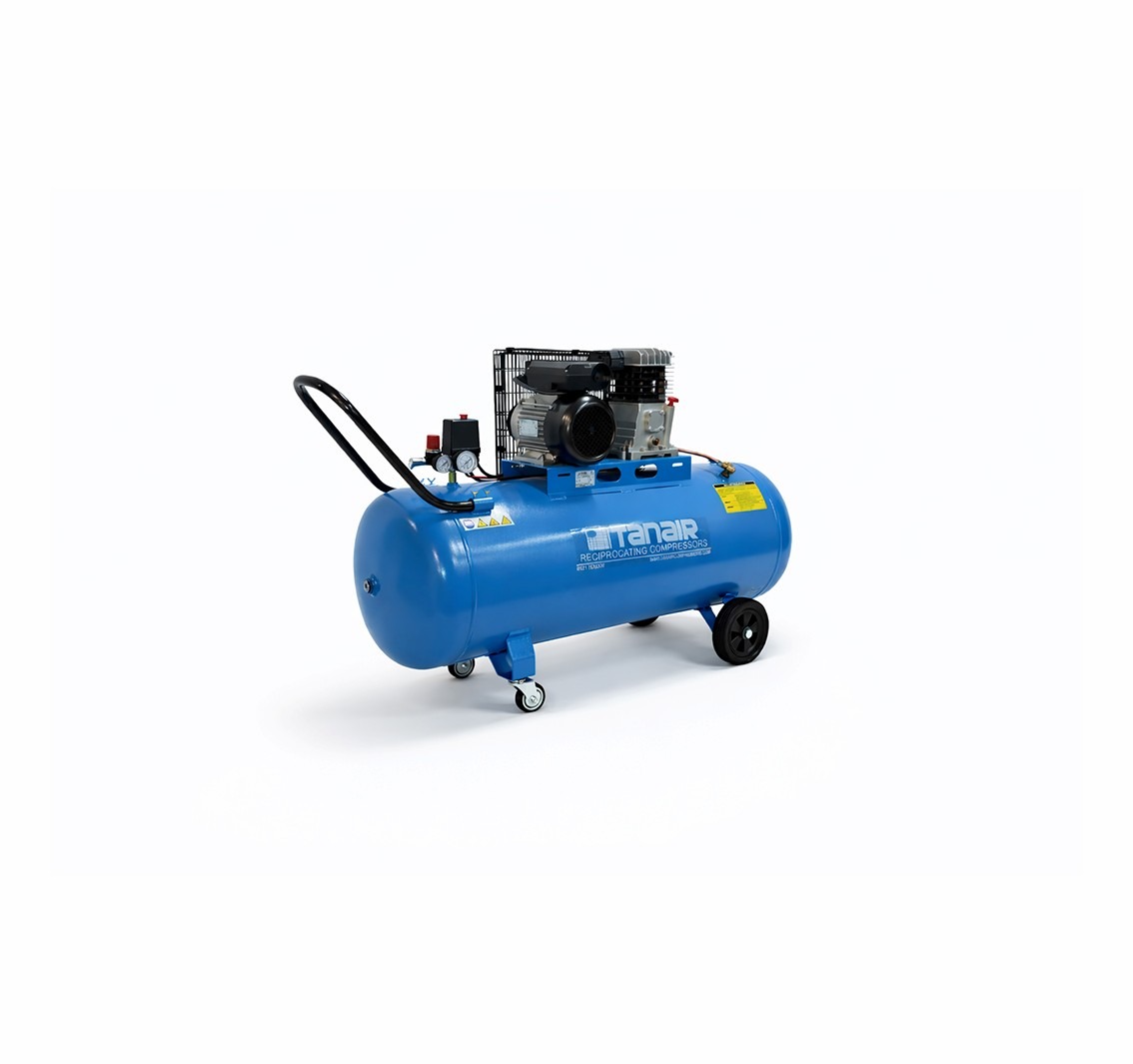 Tanair TAN-PCB 2.2/230/150L (230 Volts) ⏐ 9.2 CFM 10 Bar Piston Compressor with 150 Litre Receiver