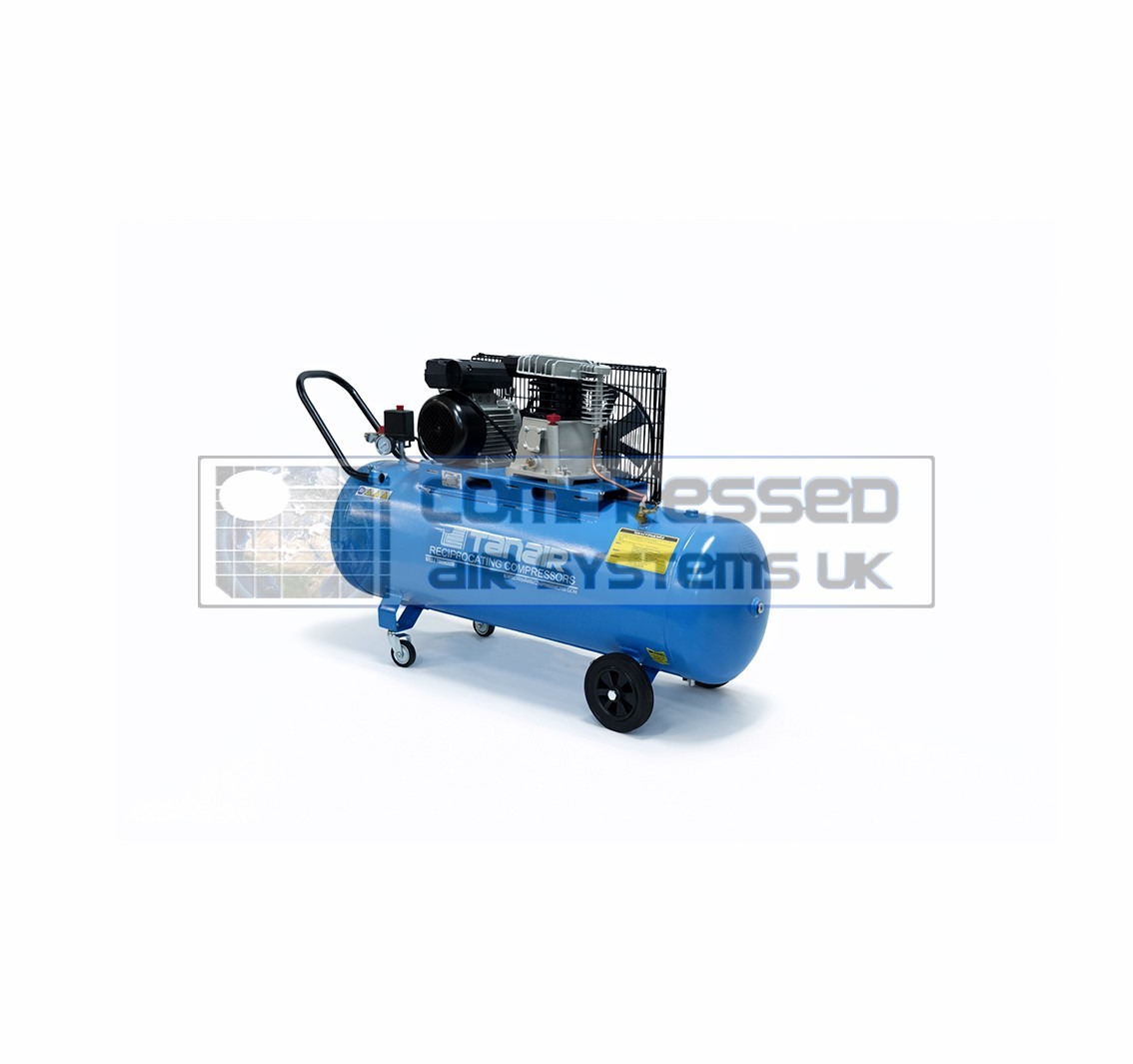 Tanair TAN-PCB 2.2/230/150L (230 Volts) ⏐ 9.2 CFM 10 Bar Piston Compressor with 150 Litre Receiver