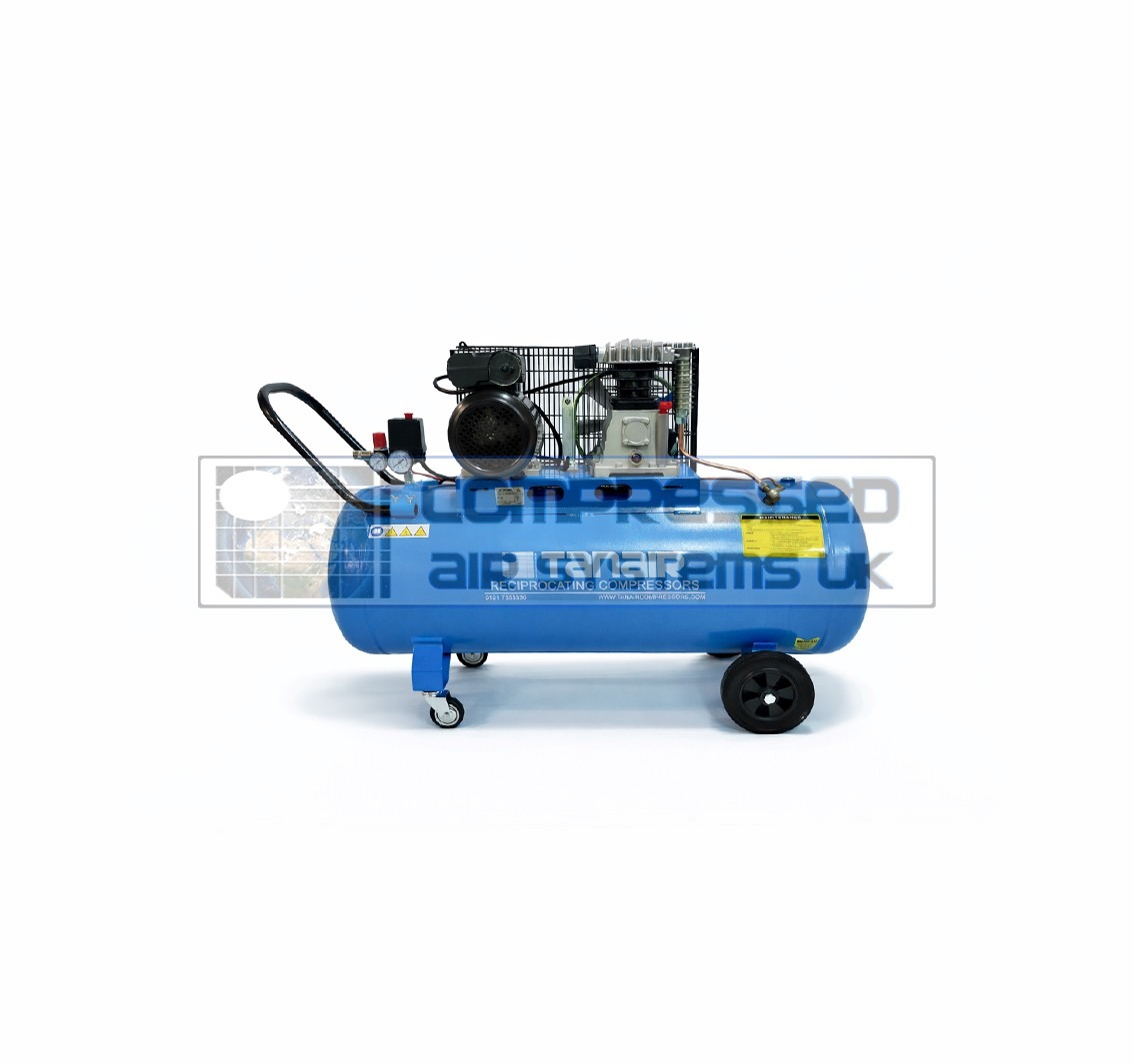 Tanair TAN-PCB 2.2/230/150L (230 Volts) ⏐ 9.2 CFM 10 Bar Piston Compressor with 150 Litre Receiver