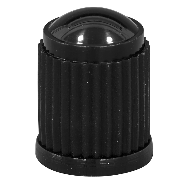Sealey VCP4 ⏐ Plastic Valve Caps 4pc - Black
