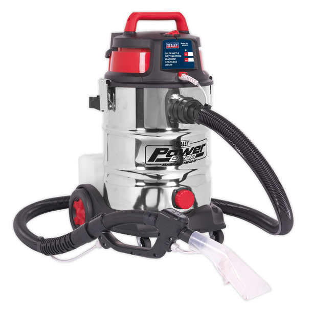 Sealey VMA915 ⏐ Wet & Dry Valet Machine Stainless Drum 30L