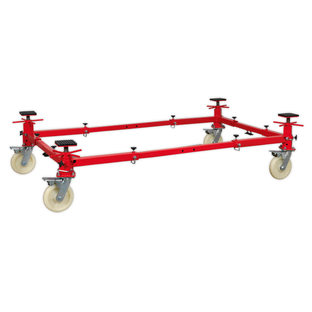 Sealey VMD002 ⏐ Adjustable 4-Post Vehicle Moving Dolly 900kg Capacity