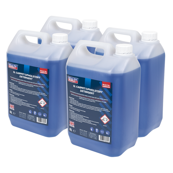 Sealey VMR925 ⏐ Carpet/Upholstery Detergent 5L - Pack of 4