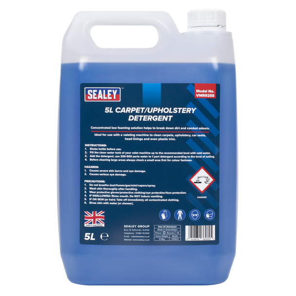 Sealey VMR925S ⏐ Carpet/Upholstery Detergent 5L