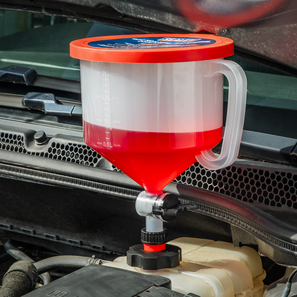 Sealey VS0045 ⏐ Non-Spill Automotive Coolant Filling Set 15pc