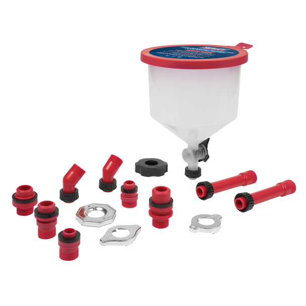 Sealey VS0045 ⏐ Non-Spill Automotive Coolant Filling Set 15pc