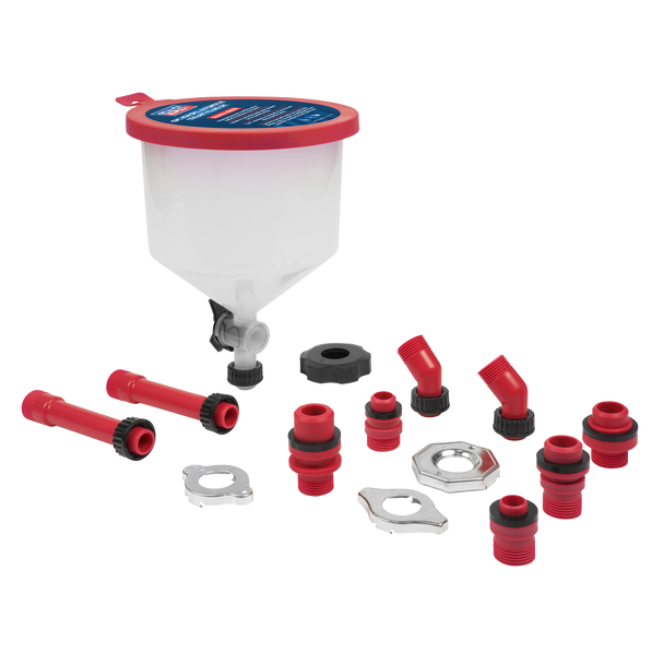 Sealey VS0045 ⏐ Non-Spill Automotive Coolant Filling Set 15pc