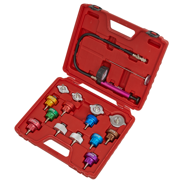 Sealey VS006 ⏐ Cooling System Pressure Test Kit 16pc