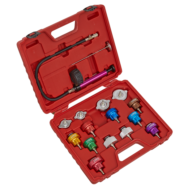 Sealey VS006 ⏐ Cooling System Pressure Test Kit 16pc