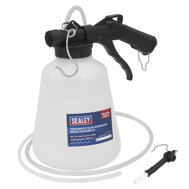 Sealey VS0217 ⏐ Pneumatic Fluid Extractor/Brake Bleeder 2L