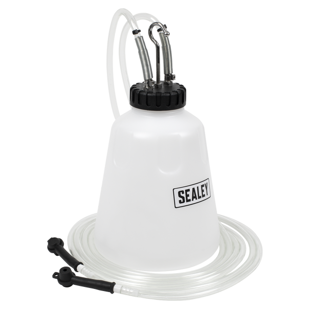 Sealey VS0218 ⏐ High Flow Twin Pipe Brake Bleed Bottle 2L
