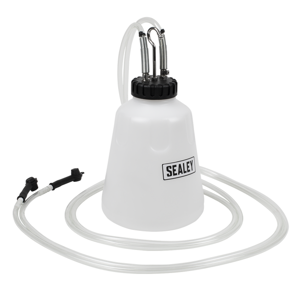Sealey VS0218 ⏐ High Flow Twin Pipe Brake Bleed Bottle 2L