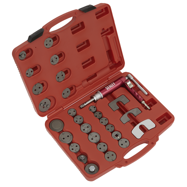 Sealey VS0286 ⏐ Air Operated Brake Piston Wind-Back Tool Kit 29pc