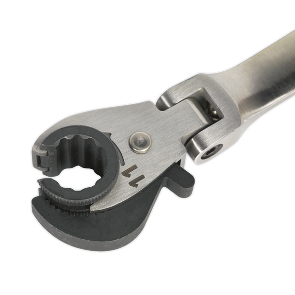 Sealey VS0347 ⏐ Premier Ratcheting Brake Pipe Spanner 10 x 11mm