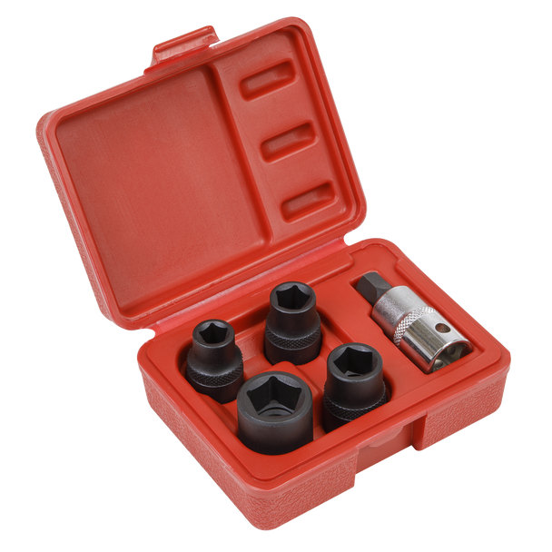 Sealey VS0464 ⏐ Brake Caliper Socket Set 1/2"Sq Drive 5pc