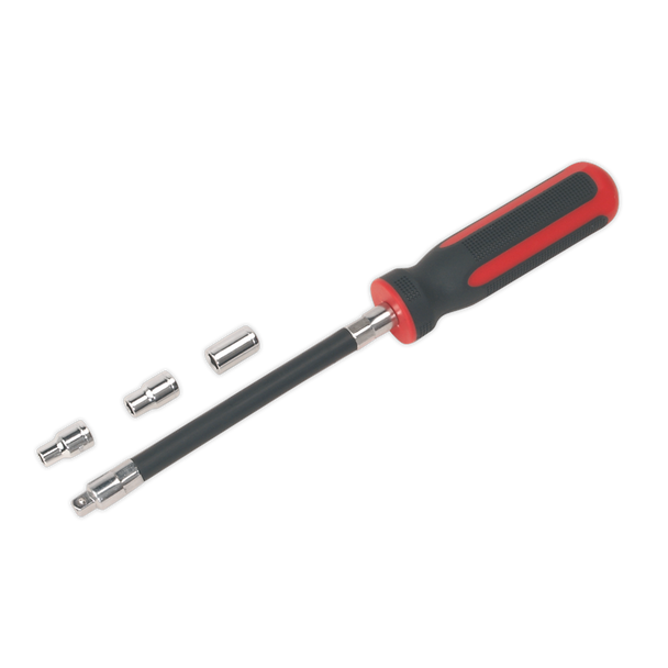 Sealey VS063 ⏐ Premier Flexible Hose Clip Nut Driver Set 4pc