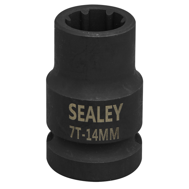 Sealey VS0985 ⏐ Brake Caliper Socket 1/2"Sq Drive 14mm 7-Point
