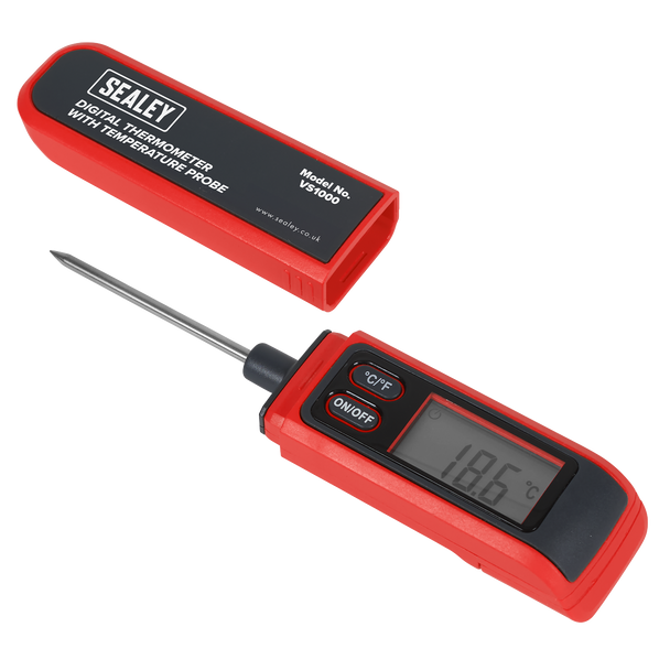 Sealey VS1000 ⏐ Digital Thermometer with Temperature Probe