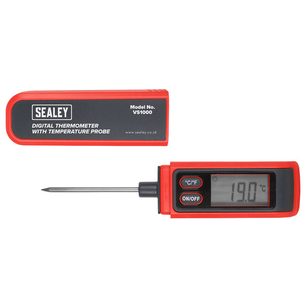 Sealey VS1000 ⏐ Digital Thermometer with Temperature Probe