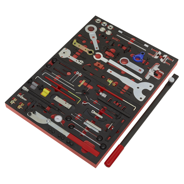 Sealey VS5100MK ⏐ Diesel/Petrol Master Timing Tool Kit for VAG 59pc - Belt/Chain Drive