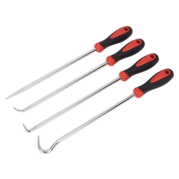 Sealey VS5210 ⏐ Extra-Long Pick & Hook Set 4pc
