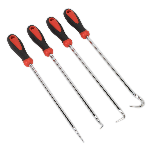 Sealey VS5210 ⏐ Extra-Long Pick & Hook Set 4pc