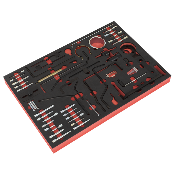 Sealey VS5300MK ⏐ Diesel/Petrol Master Timing Tool Kit for PSA 48pc - Belt/Chain Drive