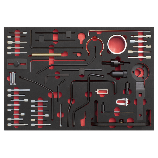 Sealey VS5300MK ⏐ Diesel/Petrol Master Timing Tool Kit for PSA 48pc - Belt/Chain Drive