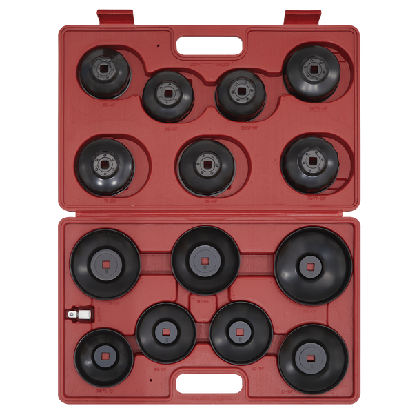 Sealey VS7003 ⏐ Oil Filter Cap Wrench Set 15pc