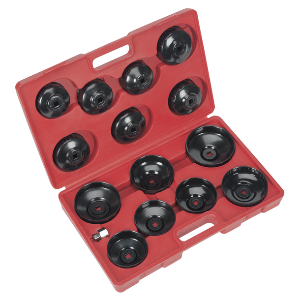 Sealey VS7003 ⏐ Oil Filter Cap Wrench Set 15pc