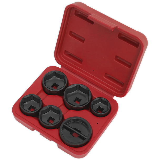 Sealey VS7103 ⏐ Oil Filter Cap Wrench Set 6pc