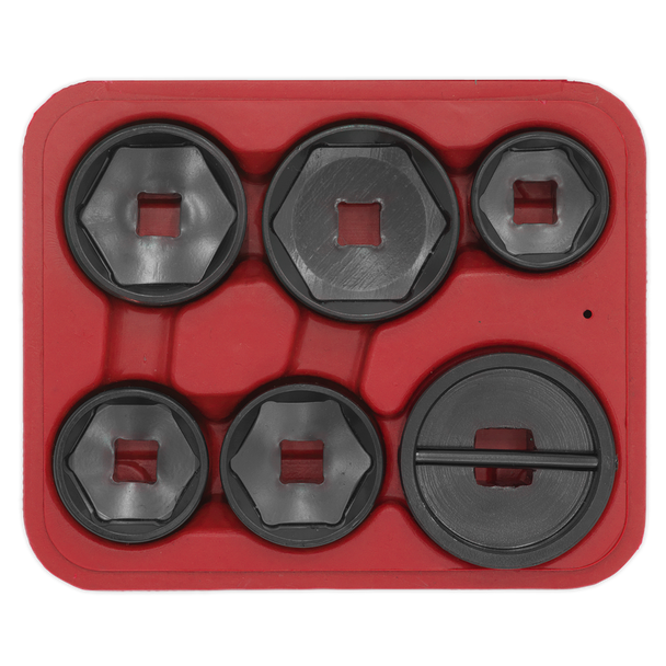 Sealey VS7103 ⏐ Oil Filter Cap Wrench Set 6pc