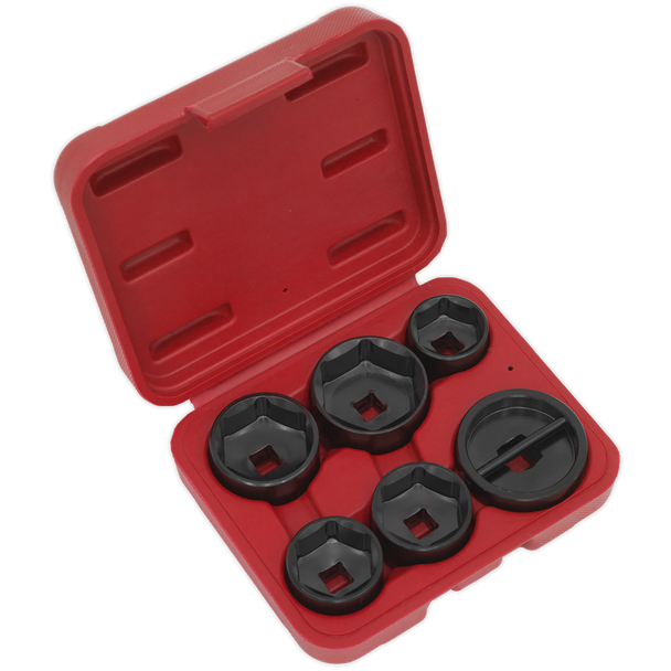 Sealey VS7103 ⏐ Oil Filter Cap Wrench Set 6pc
