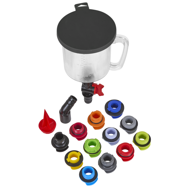 Sealey VS7107 ⏐ Master Engine Oil Funnel Filling Kit 15pc