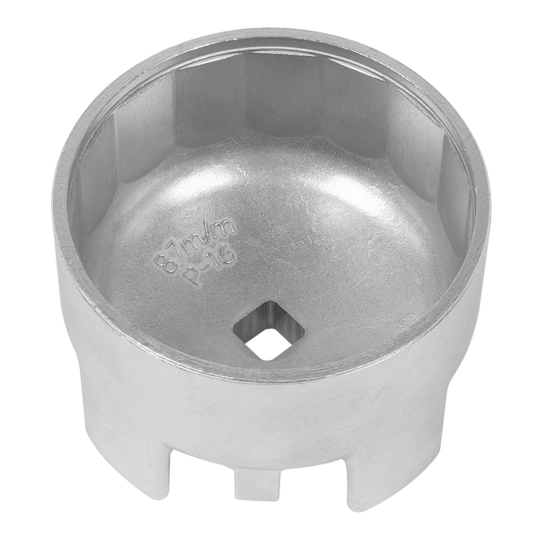 Sealey VS7114 ⏐ Oil Filter Cap Wrench for Volvo 87mm x 16 Flutes