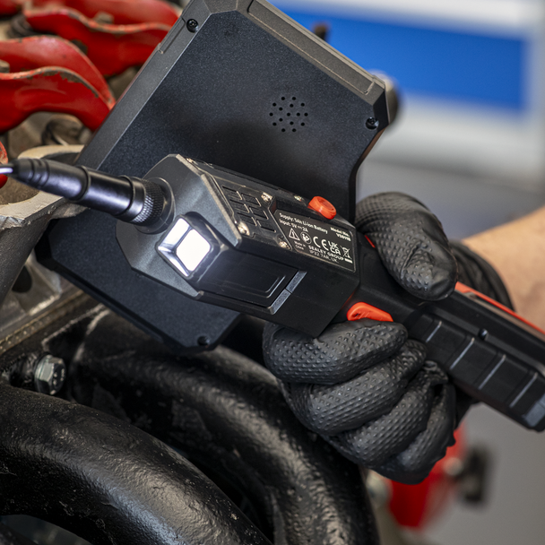 Sealey VS8118 ⏐ Video Borescope 5.5mm Camera Dual Lens & 5" Screen