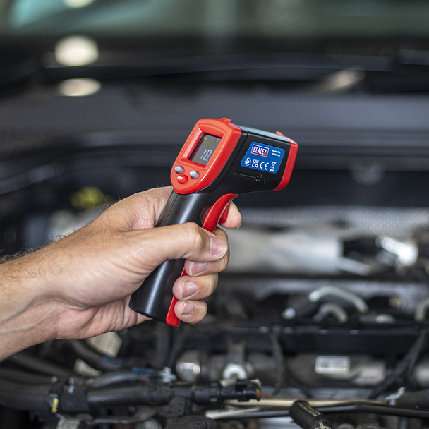 Sealey VS904 ⏐ Infrared Laser Digital Thermometer 12:1