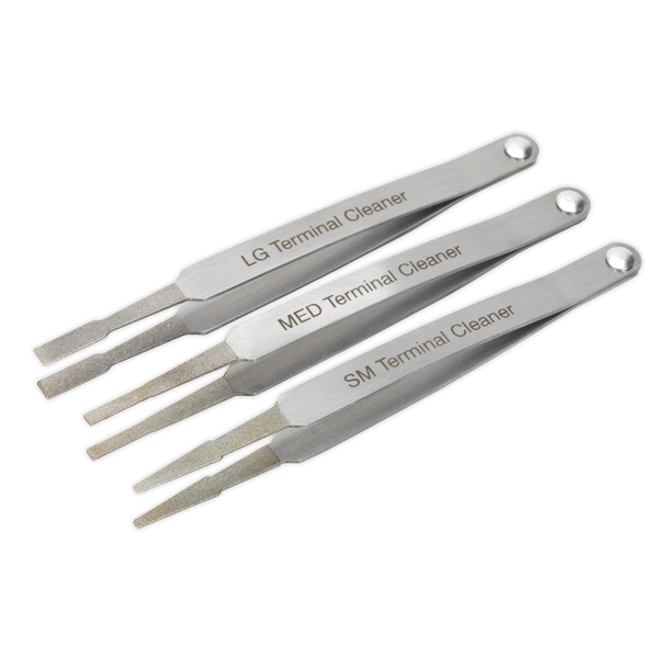 Sealey VS9202 ⏐ Diamond Grip Terminal Cleaner Set 3pc
