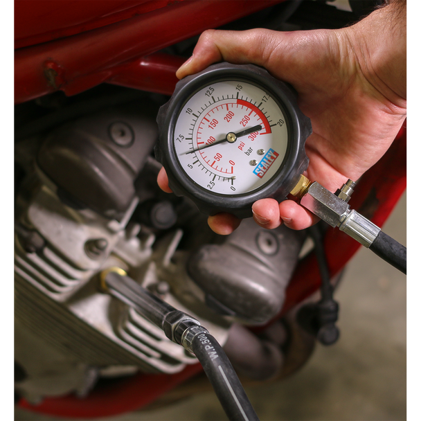 Sealey VSE300D ⏐ Petrol Compression Tester Deluxe Kit 6pc