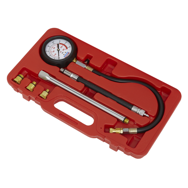 Sealey VSE300D ⏐ Petrol Compression Tester Deluxe Kit 6pc