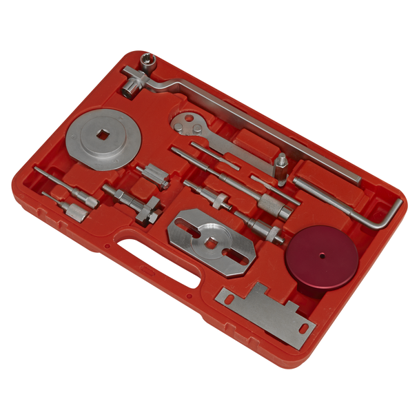 Sealey VSE5036 ⏐ Diesel Engine Timing Tool Kit for Fiat, Ford, Iveco, PSA - 2.2D, 2.3D, 3.0D - Belt/Chain Drive